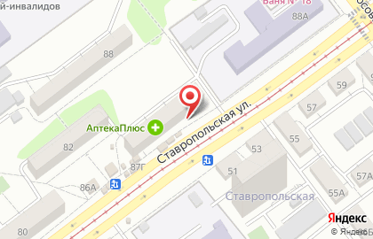 Служба заказа товаров аптечного ассортимента Аптека.ру на Ставропольской улице, 86 на карте
