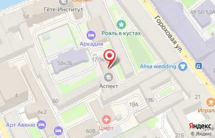 Санкт-Петербургский центр доступного жилья в Адмиралтейском районе на карте
