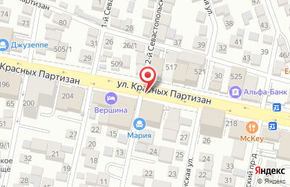 Евроокна на улице Красных Партизан на карте