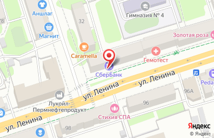 Банкомат Западно-Уральский банк на улице Ленина, 75 на карте