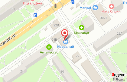 Цветочный магазин Цветочная Поляна в Автозаводском районе на карте