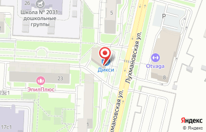 Супермаркет Дикси в Москве на карте