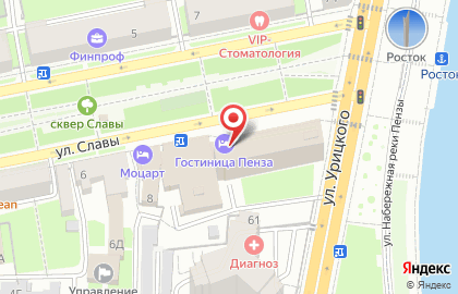 Гостиница Пенза на карте