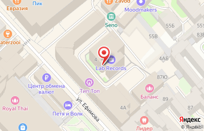 Спортивный зал на карте