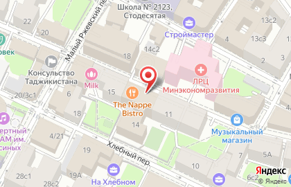 Банкомат Банк ЗЕНИТ в Скатертном переулке на карте