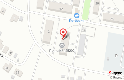 Почтовое отделение, п.г.т. Краснооктябрьский на карте