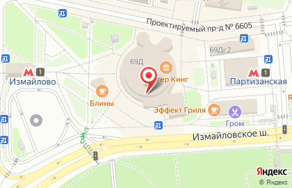 Цветочная лавка Бутон на Измайловском шоссе на карте