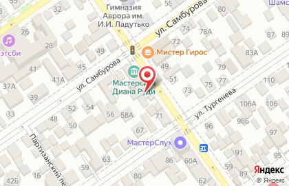 Магазин Сладкоежка на улице Тургенева на карте