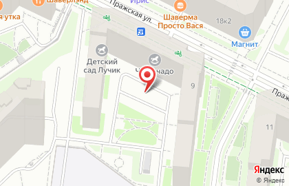 Строительная компания Авангард на Пражской улице на карте