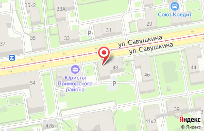 Магазин оливковых масел Оливия в Приморском районе на карте