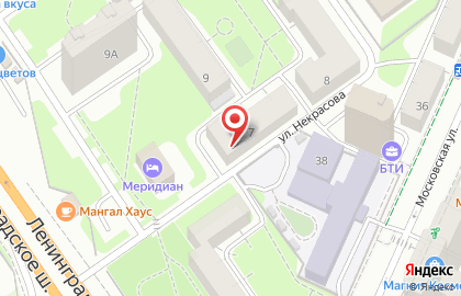 Меридиан на улице Ленинградской на карте