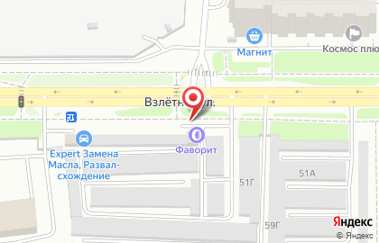 Шинный сервис Фаворит в Советском районе на карте