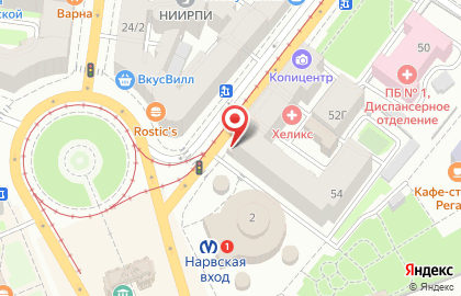 Фирменный магазин Великолукский мясокомбинат на Старо-Петергофском проспекте, 54 на карте