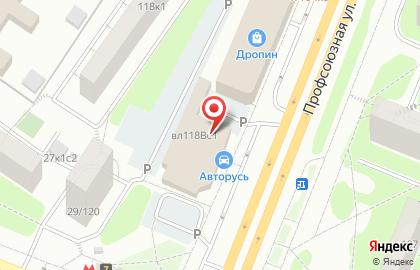 ОАО Банкомат, БАНК УРАЛСИБ на Профсоюзной улице на карте