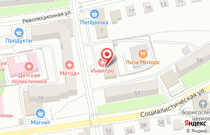 Семейная клиника на Ульяновской улице в Рузе на карте