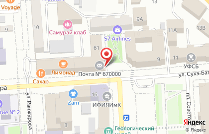 Пекарня Байкальский пряник в Советском районе на карте
