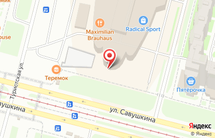 Торгово-развлекательный комплекс Меркурий в Приморском районе на карте
