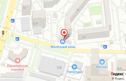 Магазин автотоваров Железный Конь на улице Есенина на карте