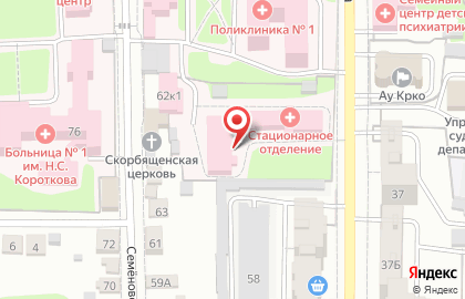 Курский государственный медицинский университет в Центральном районе на карте