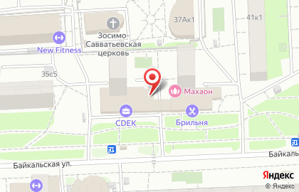 Пятерочка Универсам на Щёлковской (ул Байкальская д 37) на карте