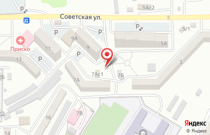 Продуктовый магазин Доброе дело на Советской улице на карте