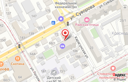 Гостиница Вояж на Карасунской улице на карте