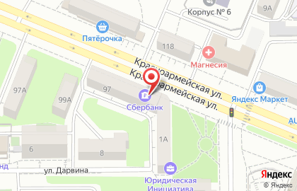 Служба курьерской доставки СберЛогистика на Красноармейской улице на карте