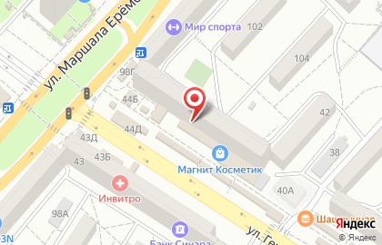 Радеж в Краснооктябрьском районе на карте