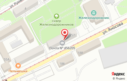 Продуктовый магазин Любимый в Челябинске на карте