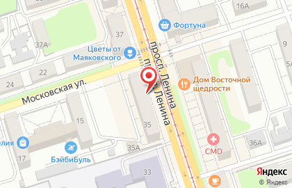 Салон сотовой связи Билайн на проспекте Ленина на карте