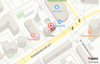 Химчистка Unisec на Кемеровской улице на карте