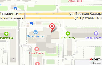 Банкомат СМП Банк на улице Братьев Кашириных на карте