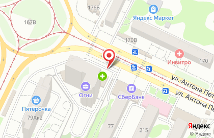 Салон цветов Букетик в Ленинском районе на карте