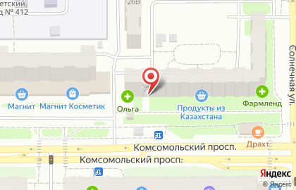 Агентство недвижимости Форум на Комсомольском проспекте на карте