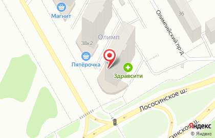 Магазин разливного пива Пинта на Лососинском шоссе на карте