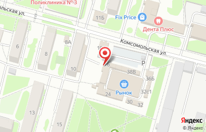 Магазин у дома Авокадо на Комсомольской на карте
