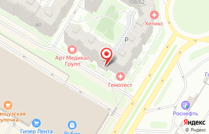 Фирменный магазин-салон Триколор-ТВ Псков на карте