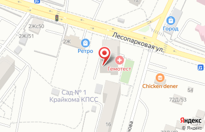 Зоомагазин Лапа в Октябрьском районе на карте