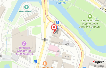 Томский гарнизонный военный суд на карте