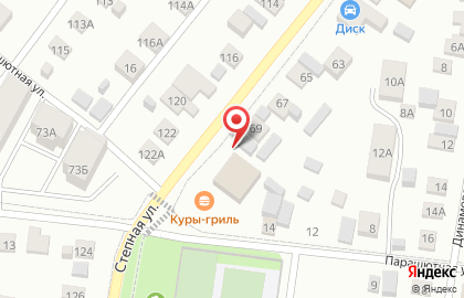 Супермаркет Пятёрочка на Степной улице на карте