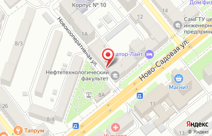 Вита, Октябрьский район на Ново-Садовой улице на карте