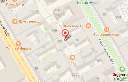 Магазин Все от 39 в Василеостровском районе на карте