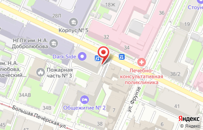 Магазин канцелярских товаров Дырокол в Нижегородском районе на карте