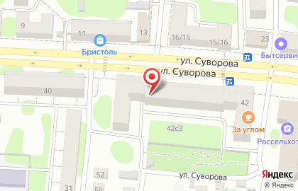 Продуктовый магазин Купец Фреш на улице Суворова на карте