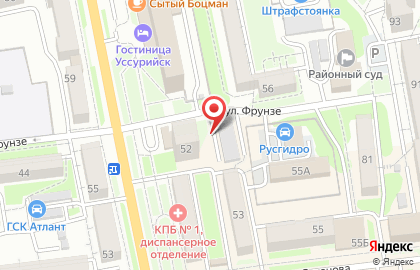Снежинка во Владивостоке на карте