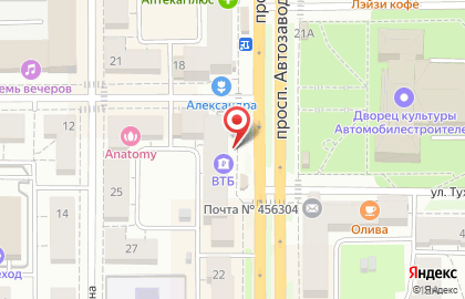 Банк ВТБ в Челябинске на карте