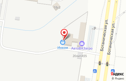 Компания Инком в Автозаводском районе на карте