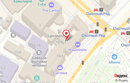 Студия страхования на Тверской улице на карте