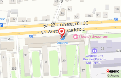 Торгово-монтажная компания ПрОК в Бежицком районе на карте