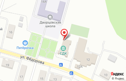 Библиотека, пос. Дворцы на карте